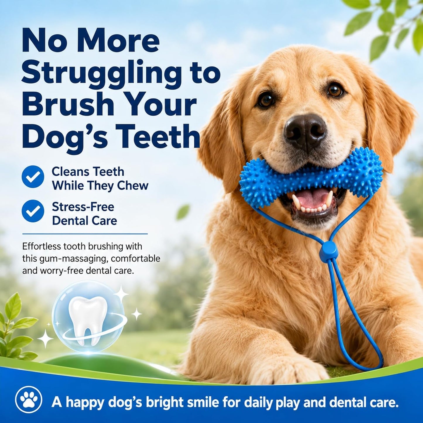 BrushBuddy™ Dual-Action Dog Toothbrushing Aid