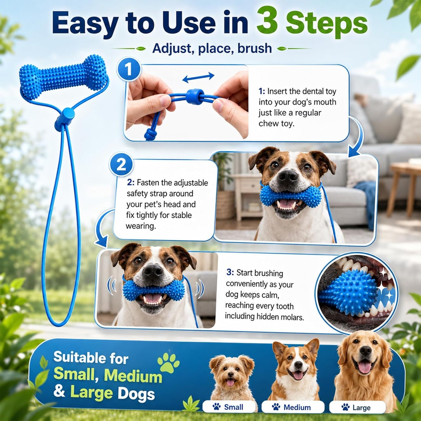 BrushBuddy™ Dual-Action Dog Toothbrushing Aid